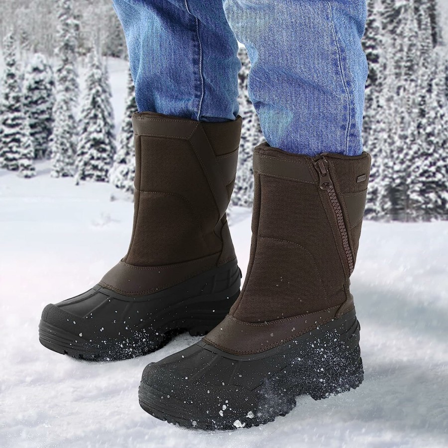 Men my soft | Fur Lined Thinsulate Insulation Waterproof Snow Boots