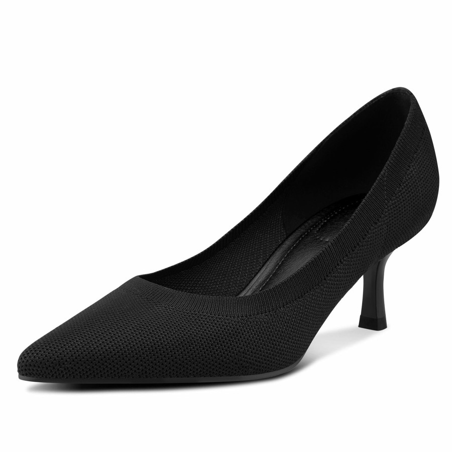 Women my soft Dress Heels | Dark 2" Kitten Heel Pointed Toe Dress Shoes