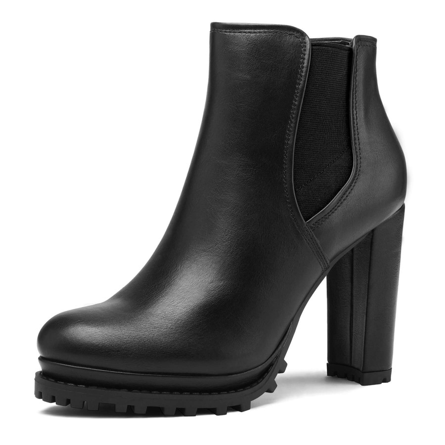 Women my soft Heeled Boots | High Heel Chelsea Ankle Boots With Side Zipper