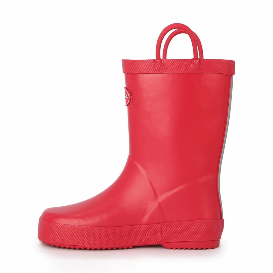 Kids my soft | Pure Red Waterproof Rubber Rain Boots