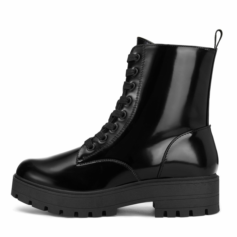 Women my soft Ankle Boots | Platform Lace Up Martin Boots