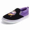 Kids my soft | Black And Purple Colorblock Unicorn Slip-On Sneakers