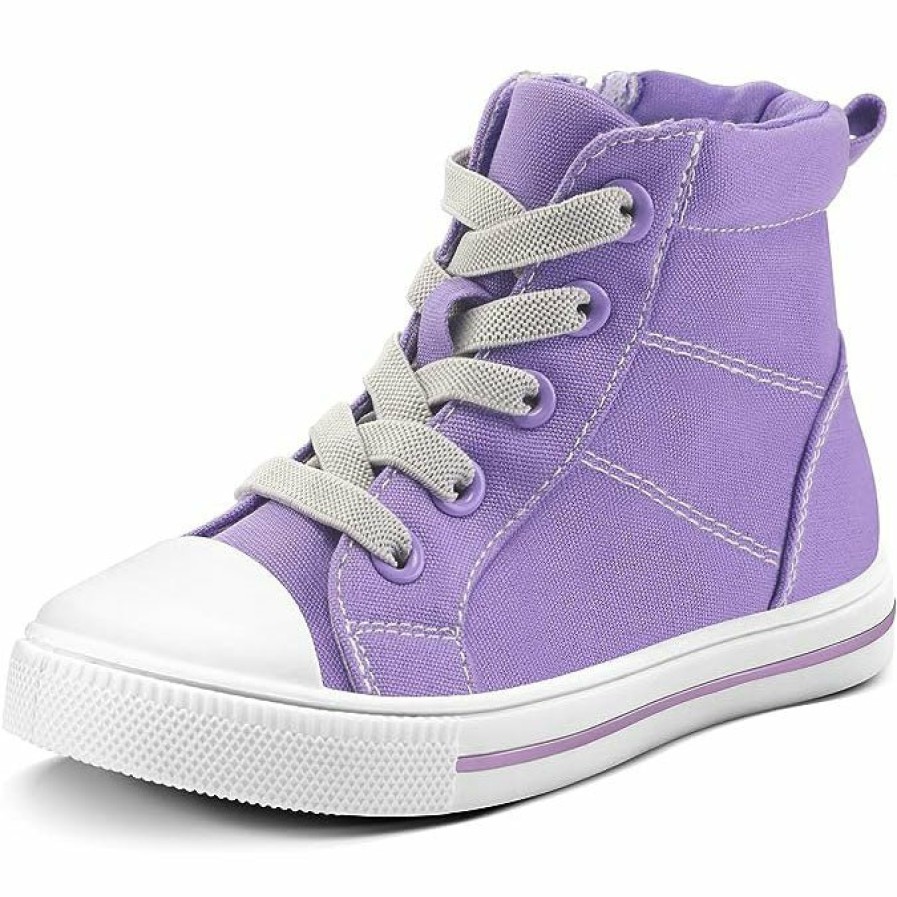 Kids my soft | High Top Canvas Sneakers Purple