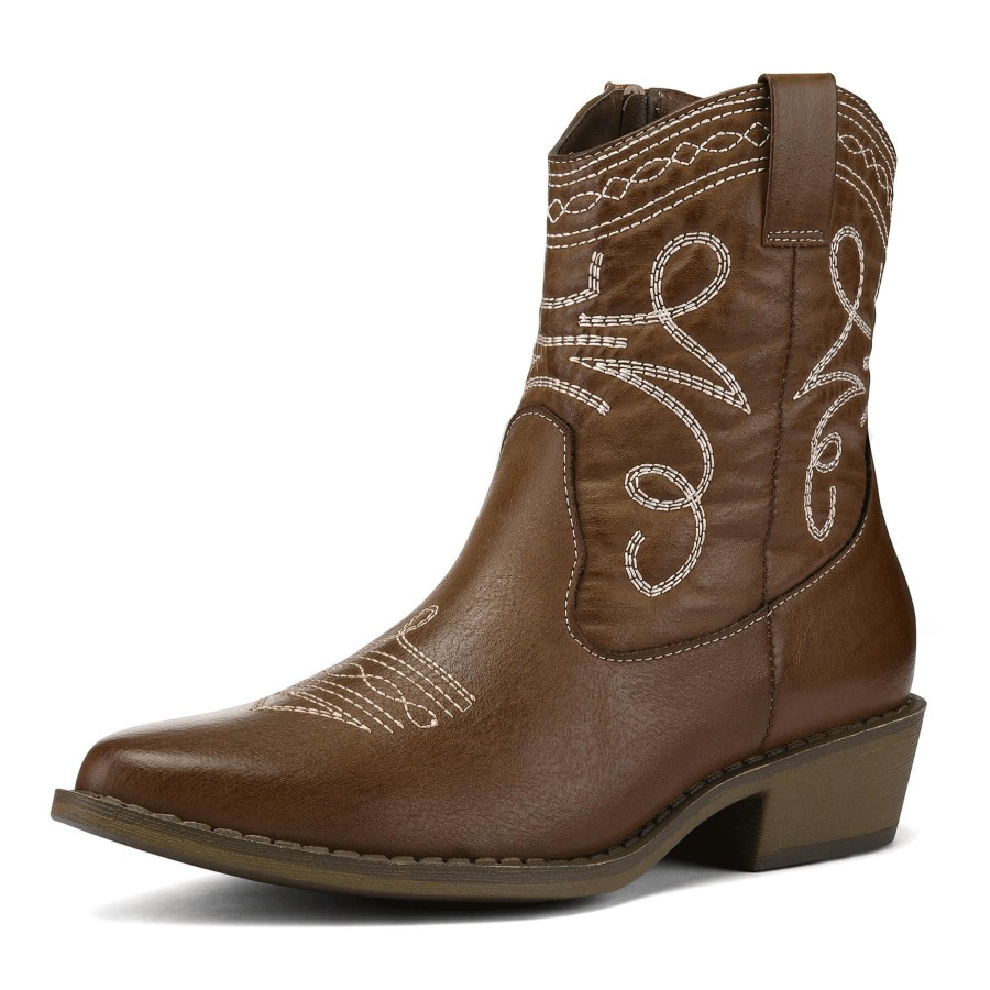 Women my soft Cowboy & Cowgirl Boots | Fashion Low Heel Western Cowgirl Boots