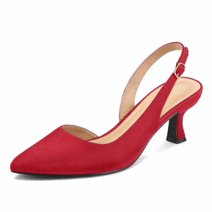 Women my soft Dress Heels | Elegant Slingback Low Heel Pumps