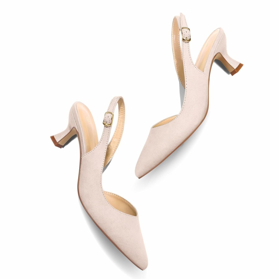 Women my soft Dress Heels | Slingback Low Heel Wedding Shoes