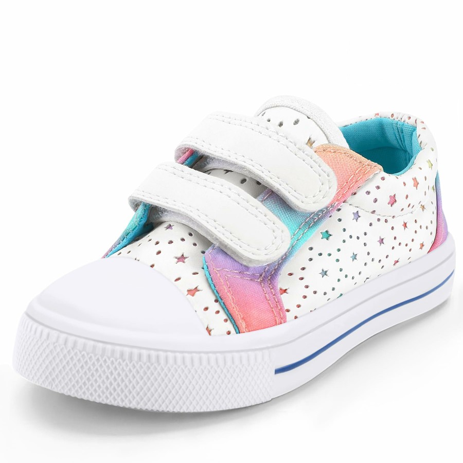 Kids my soft | Kids Hollow Star Print Hook And Loop Sneakers