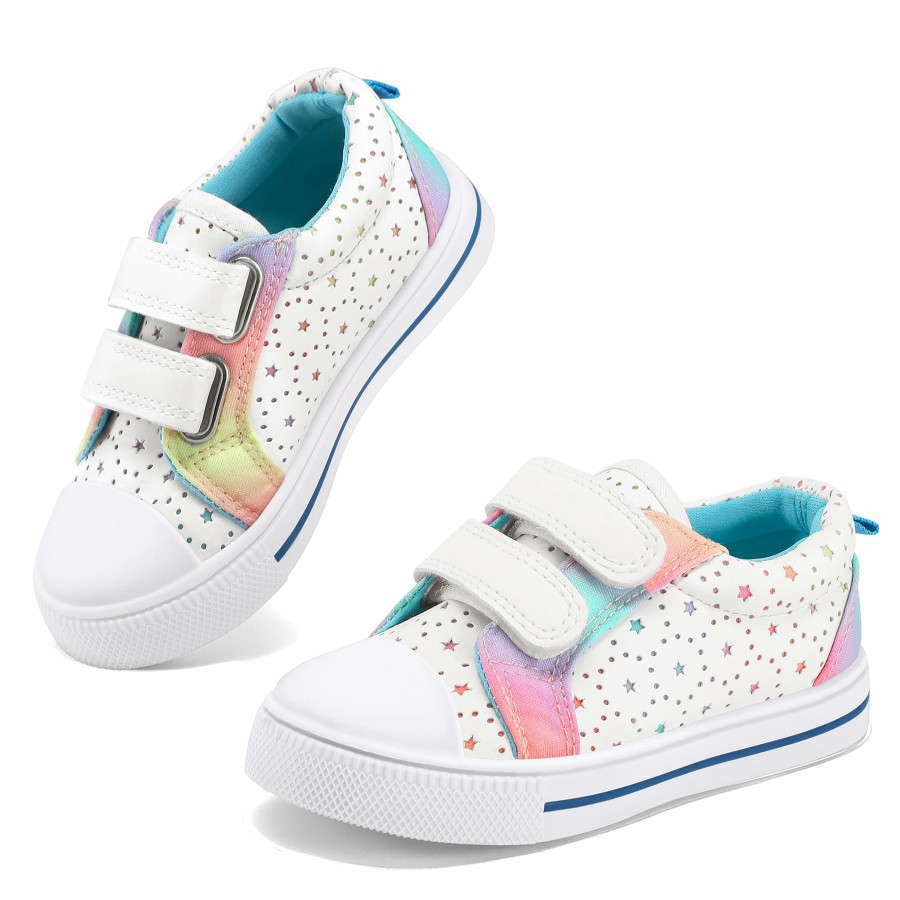 Kids my soft | Kids Hollow Star Print Hook And Loop Sneakers