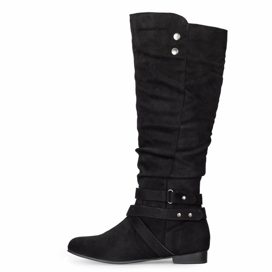 Women my soft Casual Boots | Folded Side Zip Knee High Riding Boots