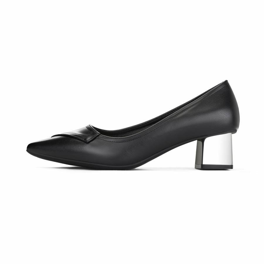 Women my soft Block Heels | Simple Foldable Block Heel Pumps