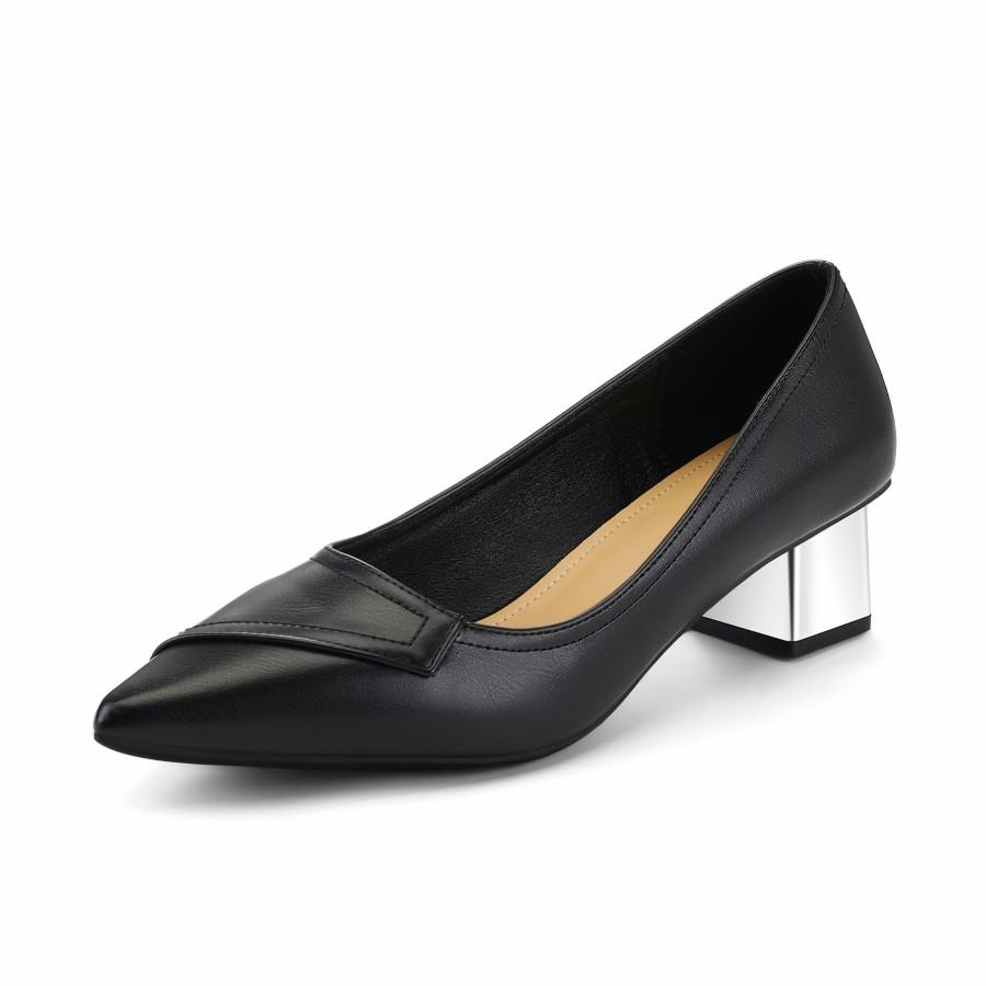 Women my soft Block Heels | Simple Foldable Block Heel Pumps