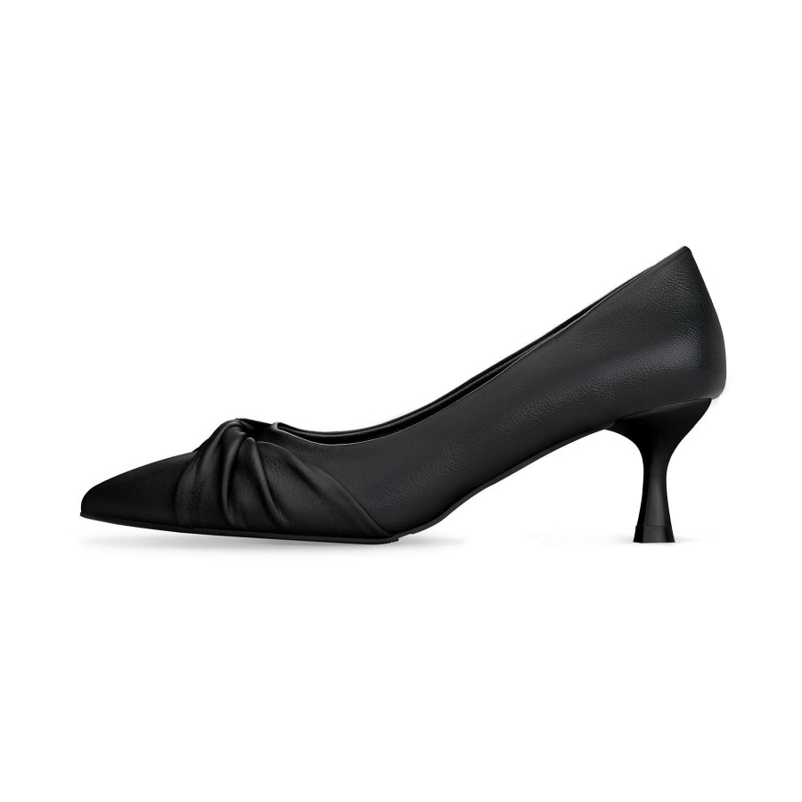 Women my soft Dress Heels | Elegant Solid Color Ripple Pumps