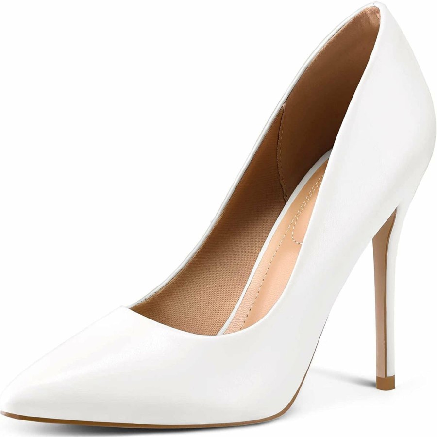 Women my soft Dress Heels | Classic 4 Inch Pointed Toe Heel Dress Wedding Shoes