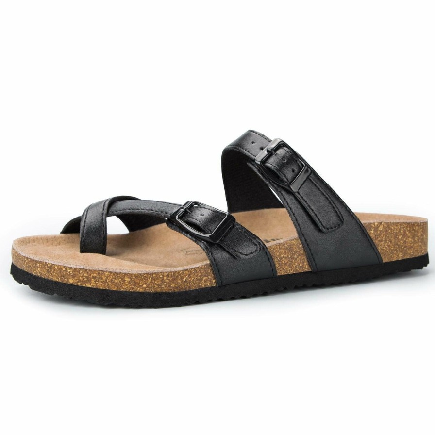 Women my soft | Arch Support Flip Flop Sandals With Cork Footbed