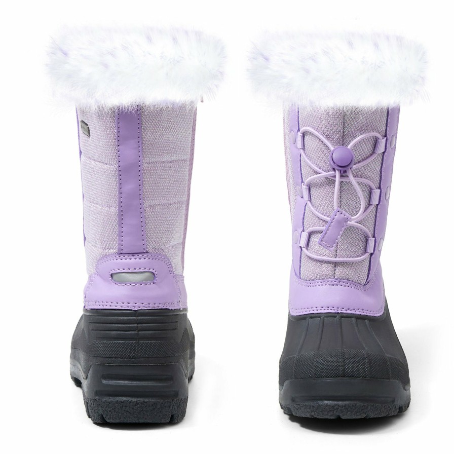 Kids my soft | Purple/Pink Fur Lined Non-Slip Waterproof Snow Boots