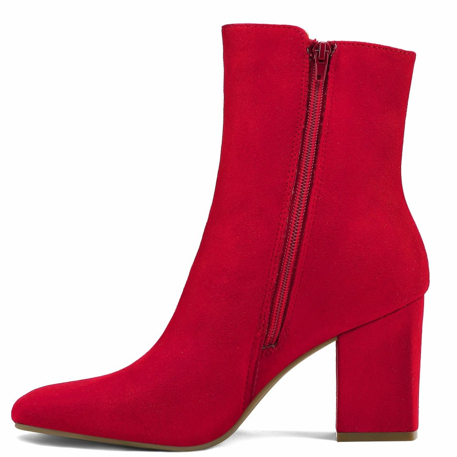 Women my soft Casual Boots | Square Toe Platform Chunky Heel Booties