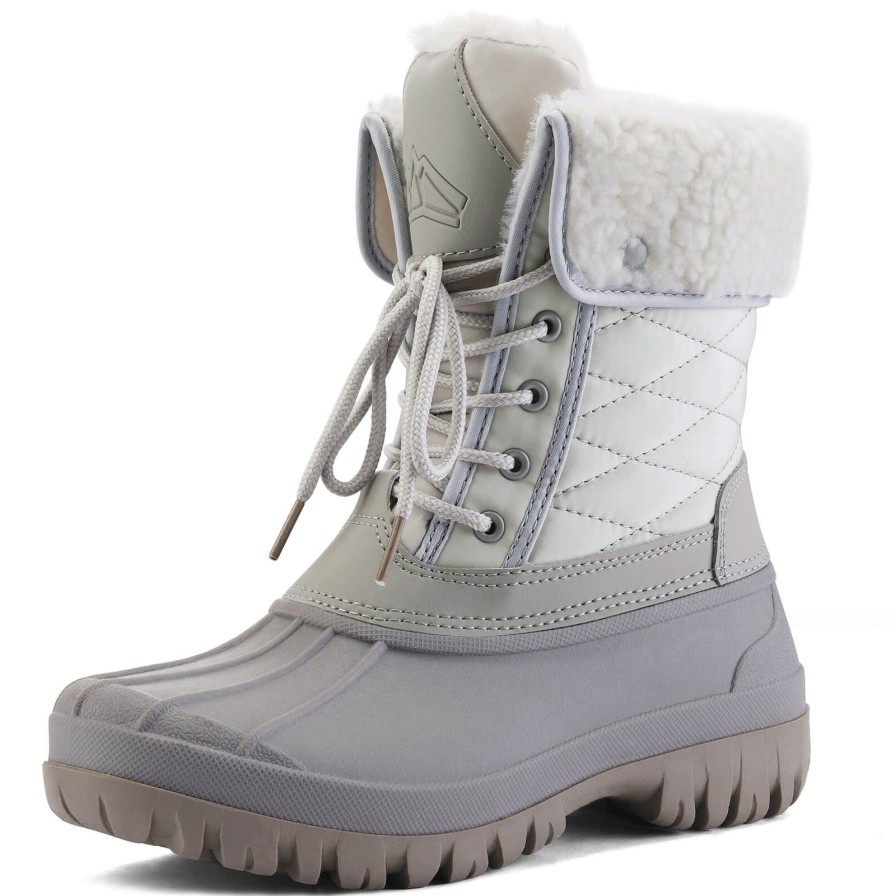 Women my soft Snow & Winter | Winter Warm Lace-Up Duck Leather Boots