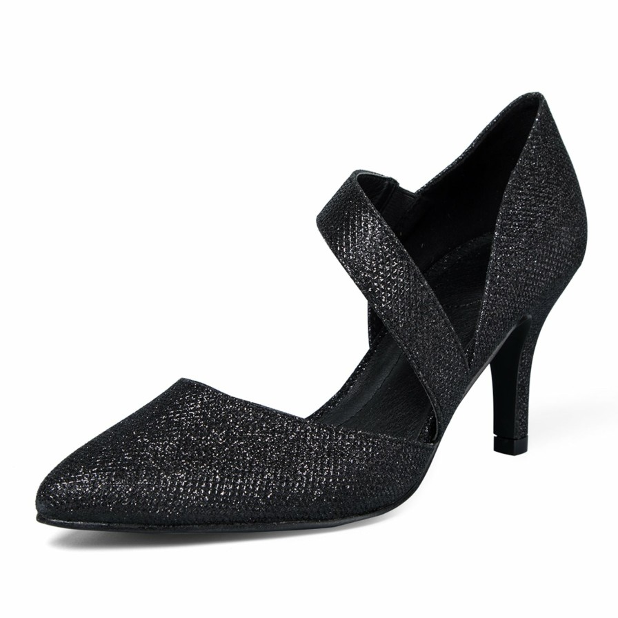 Women my soft Dress Heels | Glitter Pointed Toe 3" Dress Pumps