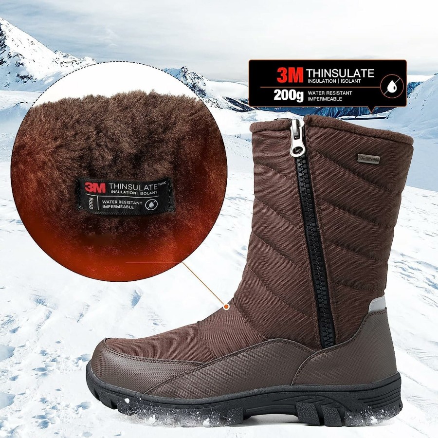 Men my soft | Thinsulate Insulation Waterproof Snow Boots