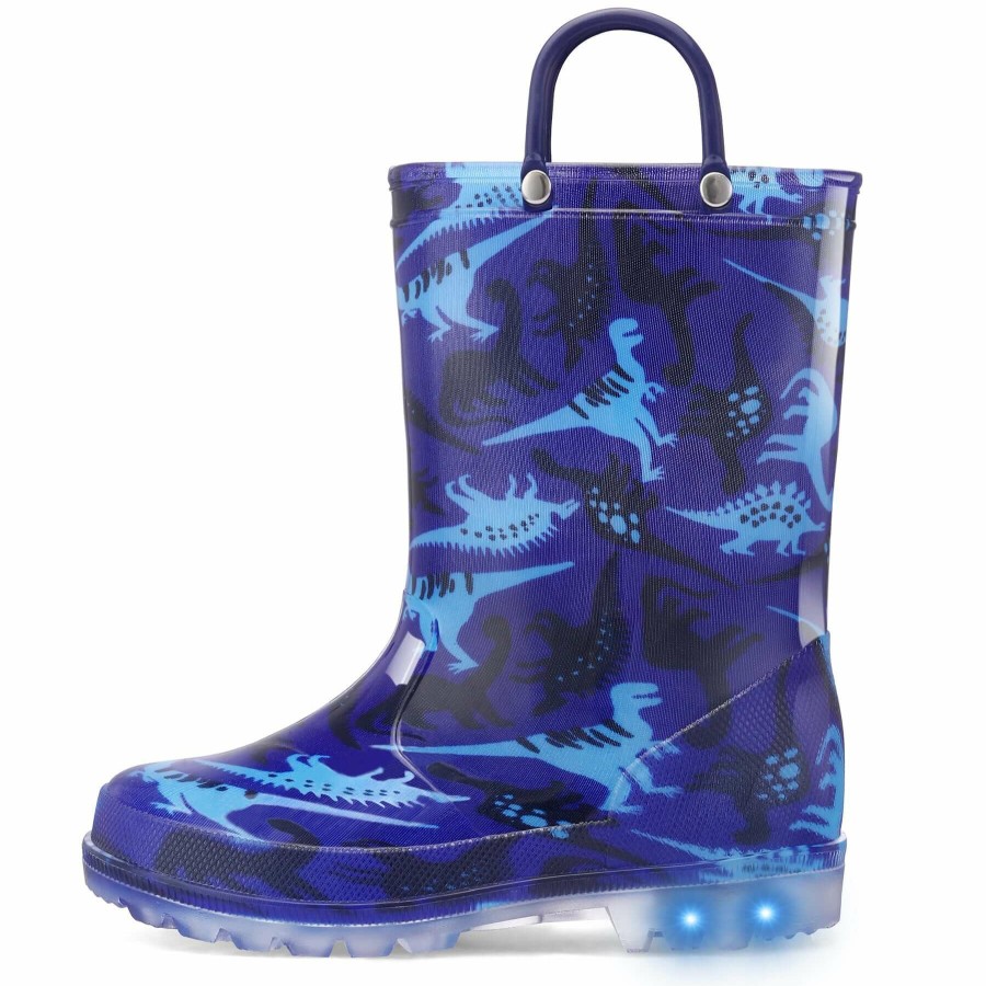 Kids my soft | Blue Dinosaur Kids Rain Boots