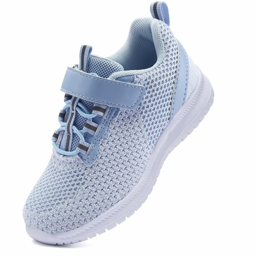 Kids my soft | Sky Blue Lace-Up Velcro Breathable Tennis Sneakers