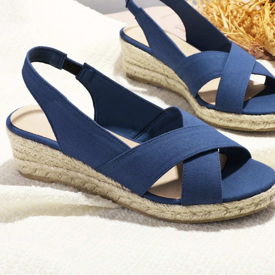 Women my soft Wedge Sandals | Chic And Versatile Cross Elastic Wedge Sandals