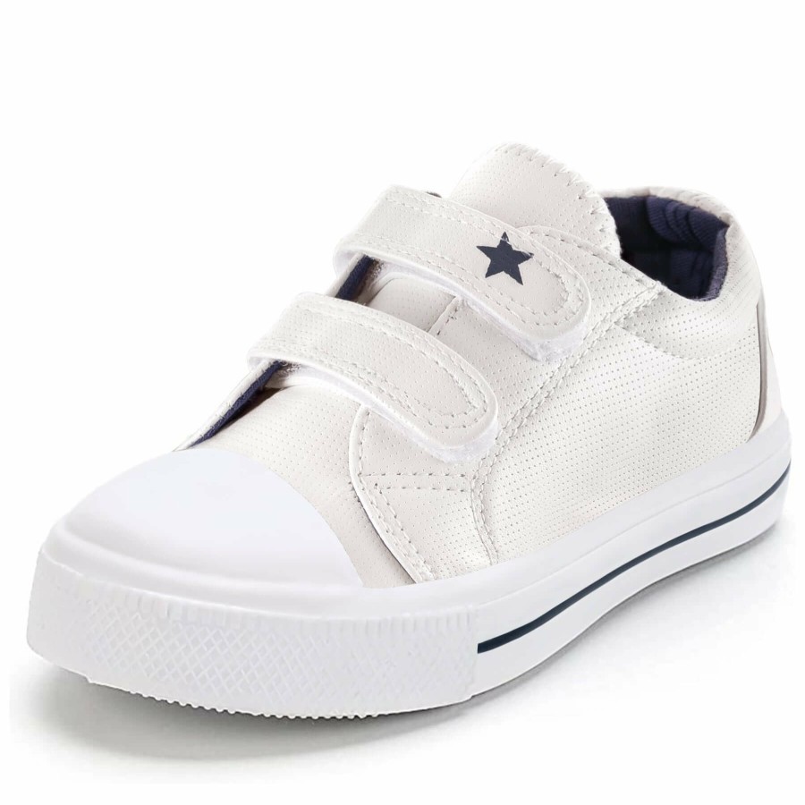 Kids my soft | Star Velcro Solid Color Slip-On Shoes