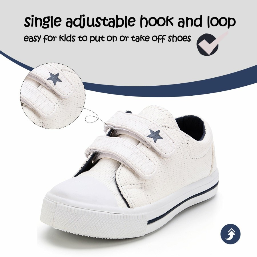 Kids my soft | Star Velcro Solid Color Slip-On Shoes