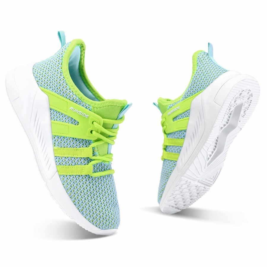 Kids my soft | Green Mesh Breathable Lightweight Tennis Sneakers