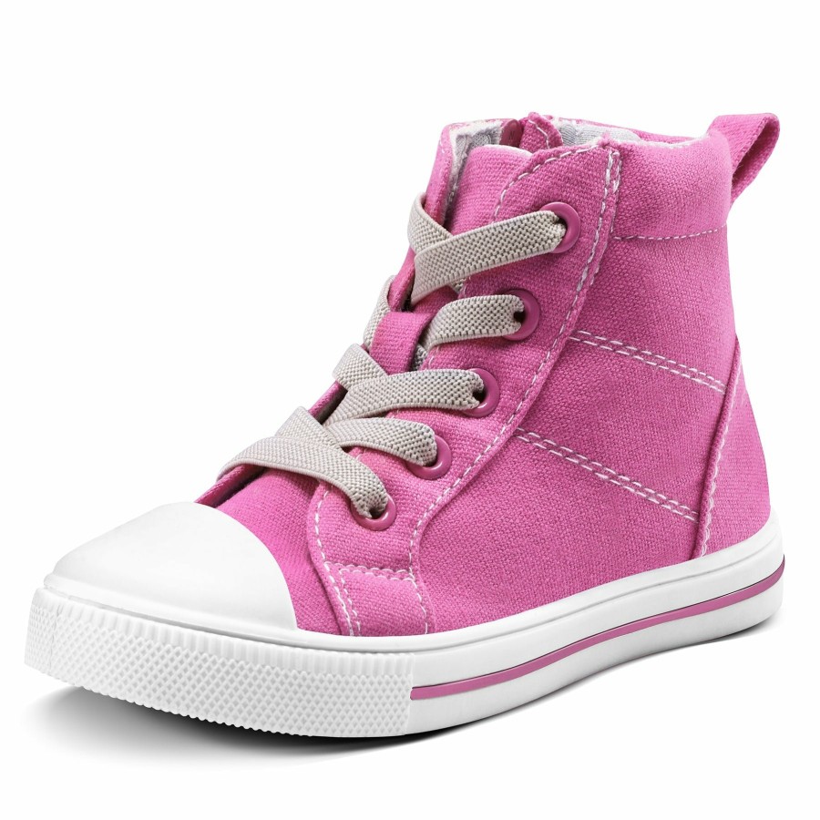 Kids my soft | Solid Side Zipper High Top Espadrilles