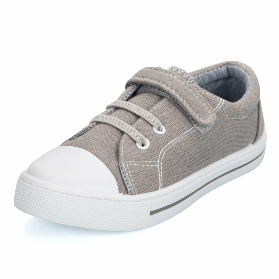 Kids my soft | Single Hook And Loop Sneakers White/Black/Grey