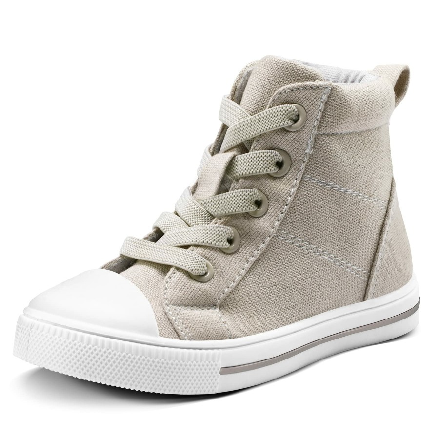 Kids my soft | Solid Side Zipper High Top Espadrilles