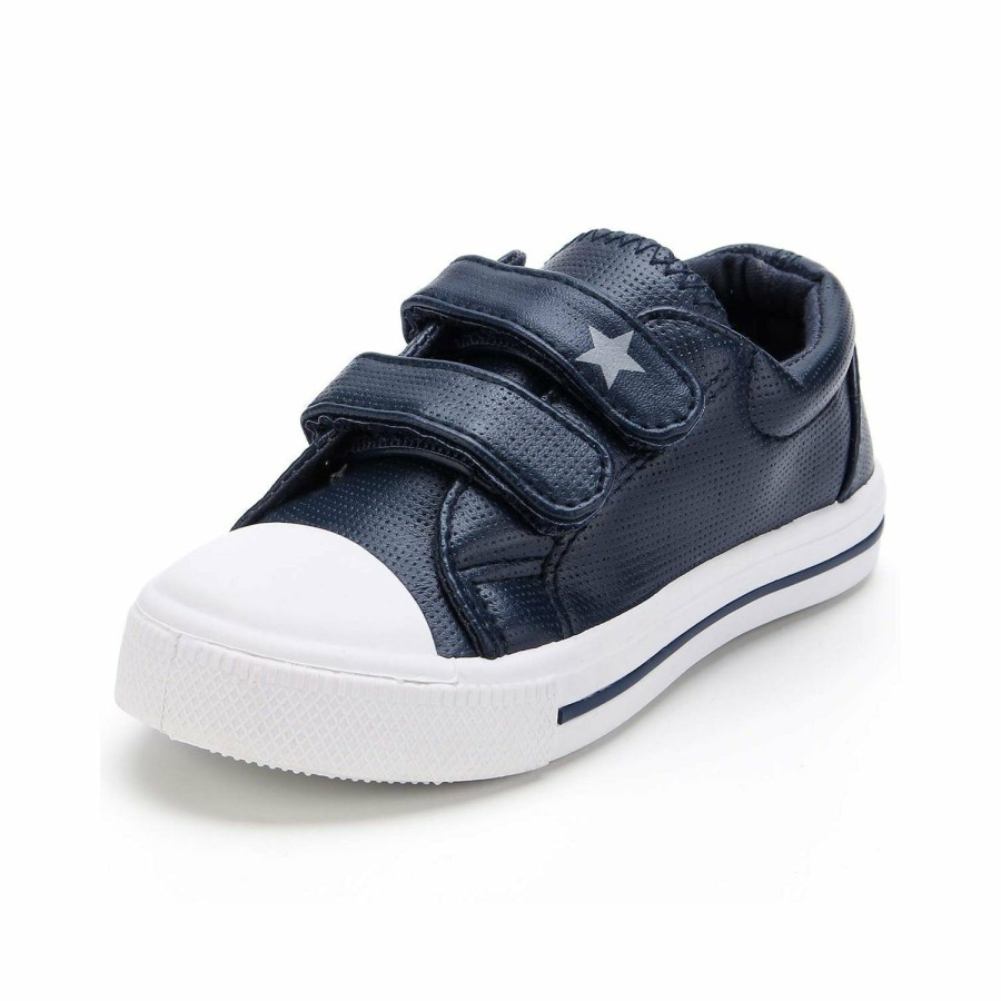 Kids my soft | Star Velcro Solid Color Slip-On Shoes