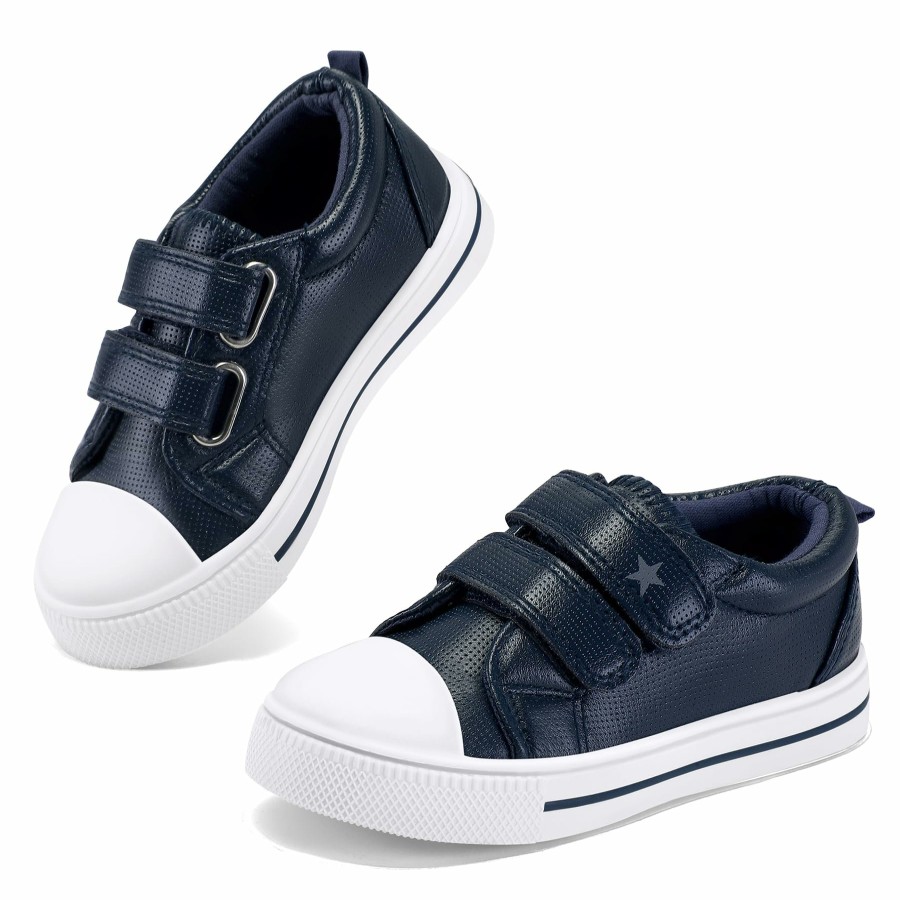 Kids my soft | Star Velcro Solid Color Slip-On Shoes