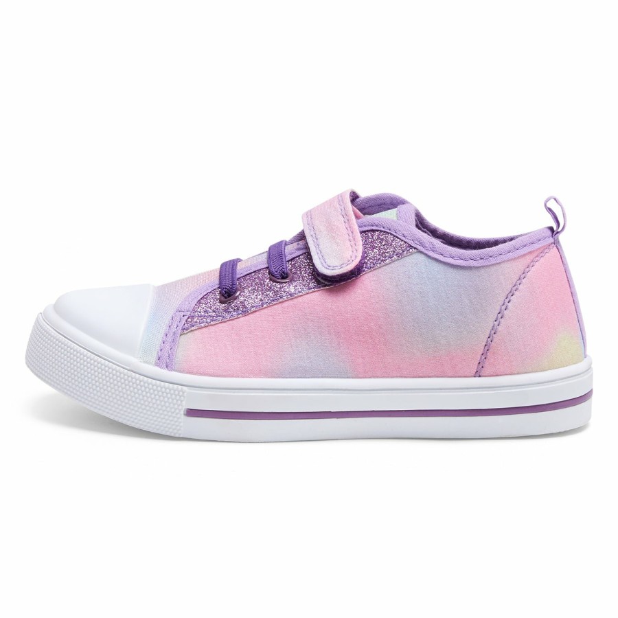 Kids my soft | Primary Pink Lace-Up And Velcro Sneakers