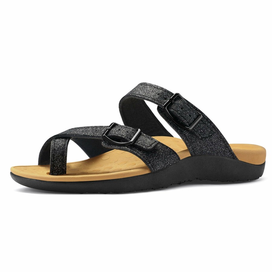 Women my soft | Orthopedic Black Arch Support Flip Flops