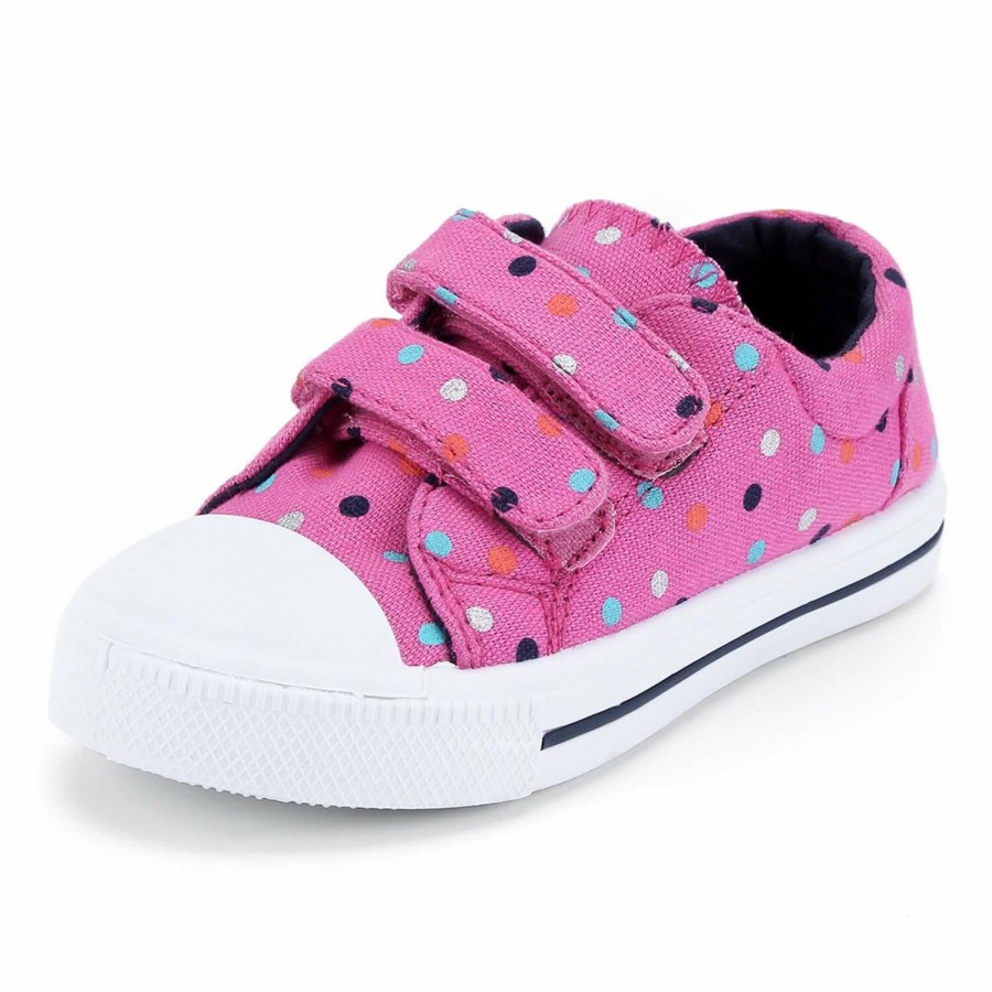 Kids my soft | Colorful Polka Dot Soft Pink Walking Shoes