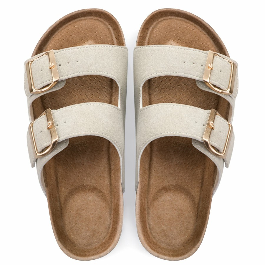 Women my soft | Light Cork Footbed Adjustable Buckle Sandals