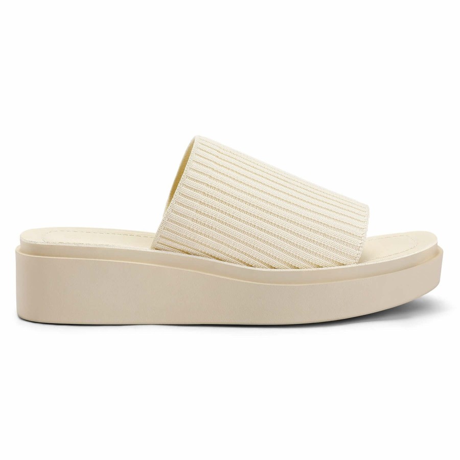 Women my soft | Cute Rib Knit Wedge Sandals