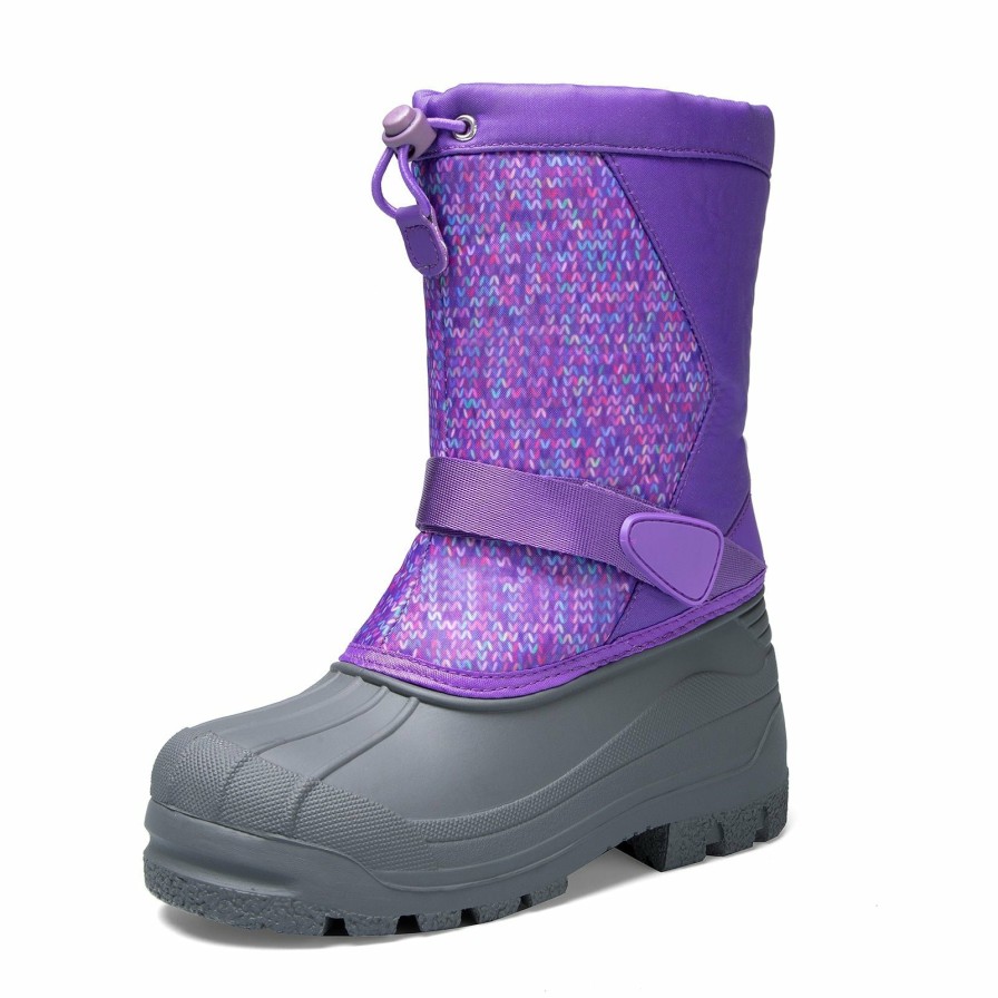 Kids my soft | Purple Warm Waterproof Non-Slip Snow Boots