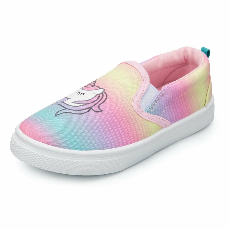 Kids my soft | Unicorn Print Slip-On Colorful Espadrilles