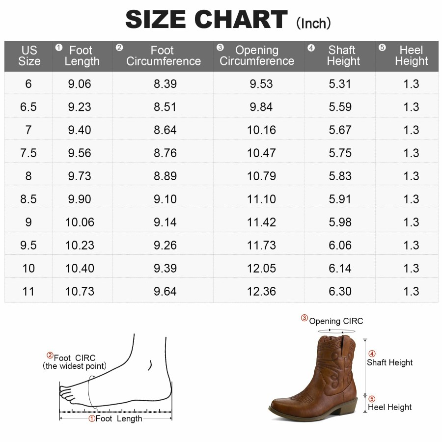 Women my soft Cowboy & Cowgirl Boots | Western Low Heel Brown Cowgirl Boots