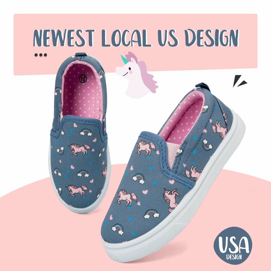 Kids my soft | Denim Unicorn Cotton Lined Espadrilles