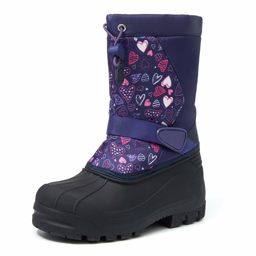 Kids my soft | Purple Heart Warm Waterproof Non-Slip Snow Boots