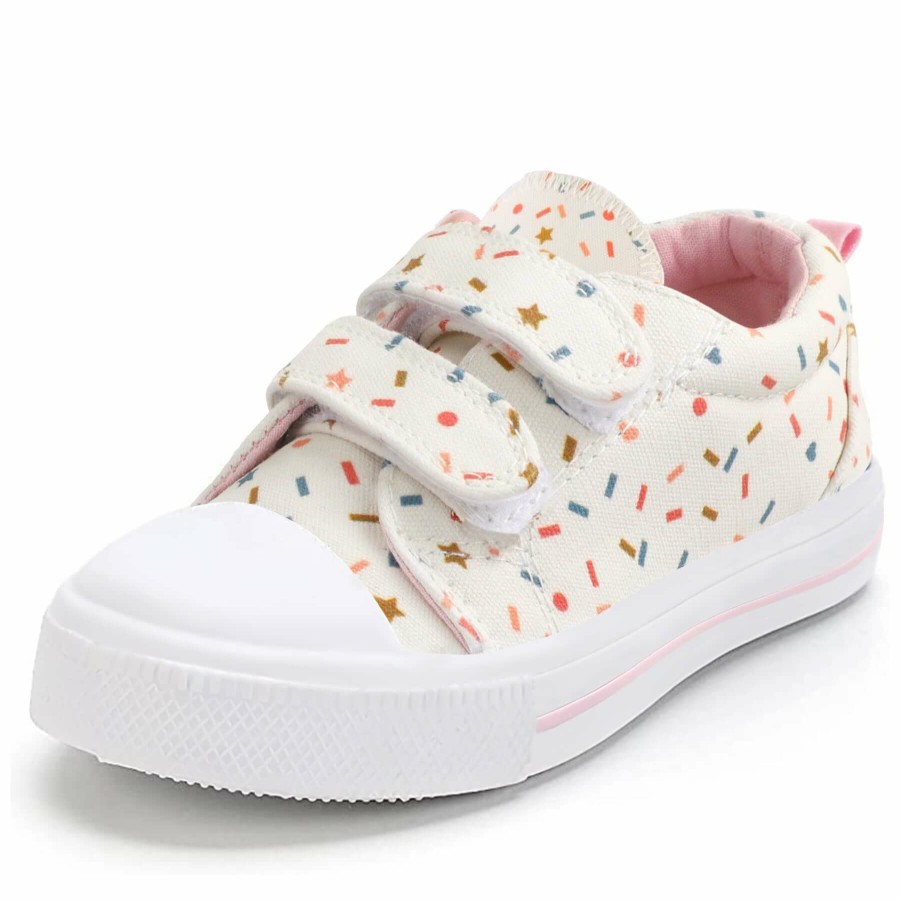 Kids my soft | Color Stars Color Stripe Velcro Canvas Walking Shoes