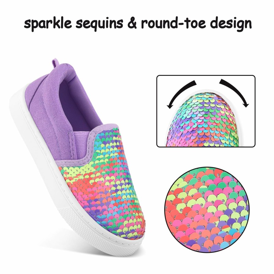 Kids my soft | Sparkle Sequins Canvas Walking Shoes