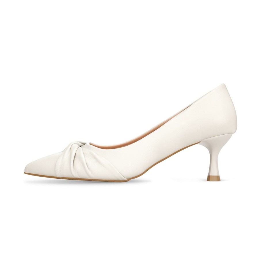 Women my soft Dress Heels | Elegant Solid Color Ripple Pumps