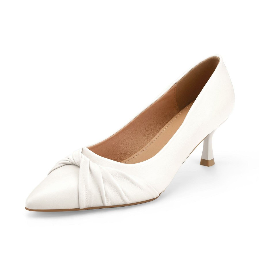 Women my soft Dress Heels | Elegant Solid Color Ripple Pumps