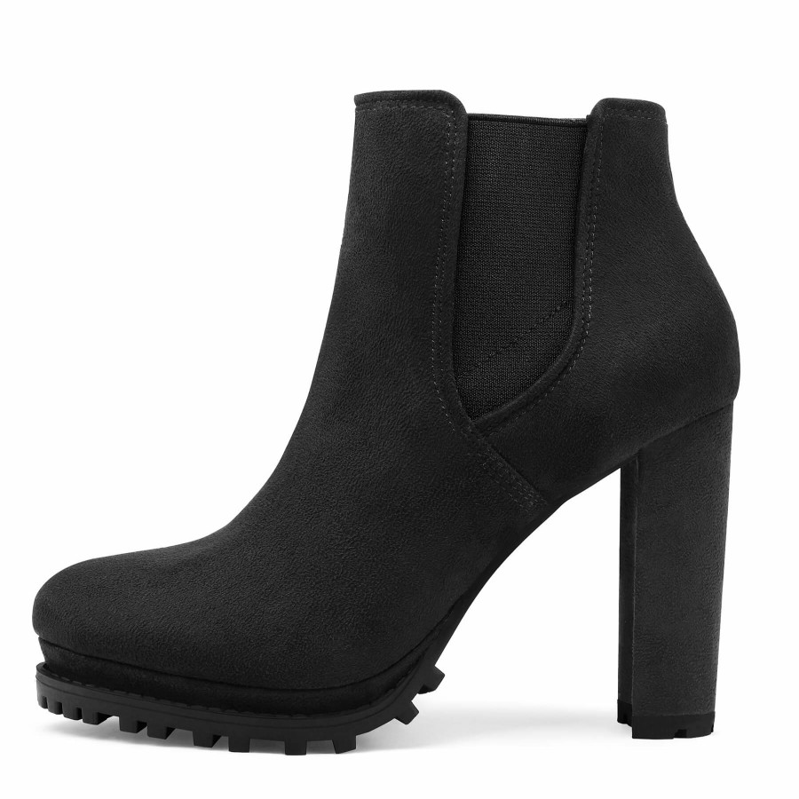 Women my soft Heeled Boots | High Heel Chelsea Ankle Boots With Side Zipper