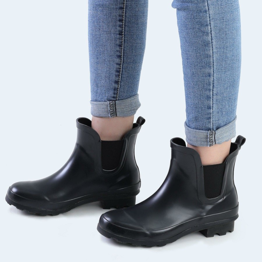 Women my soft | Matte Chelsea Short Rain Boots